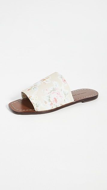 Daria Stretch Square Toe Slide Sandals | Shopbop