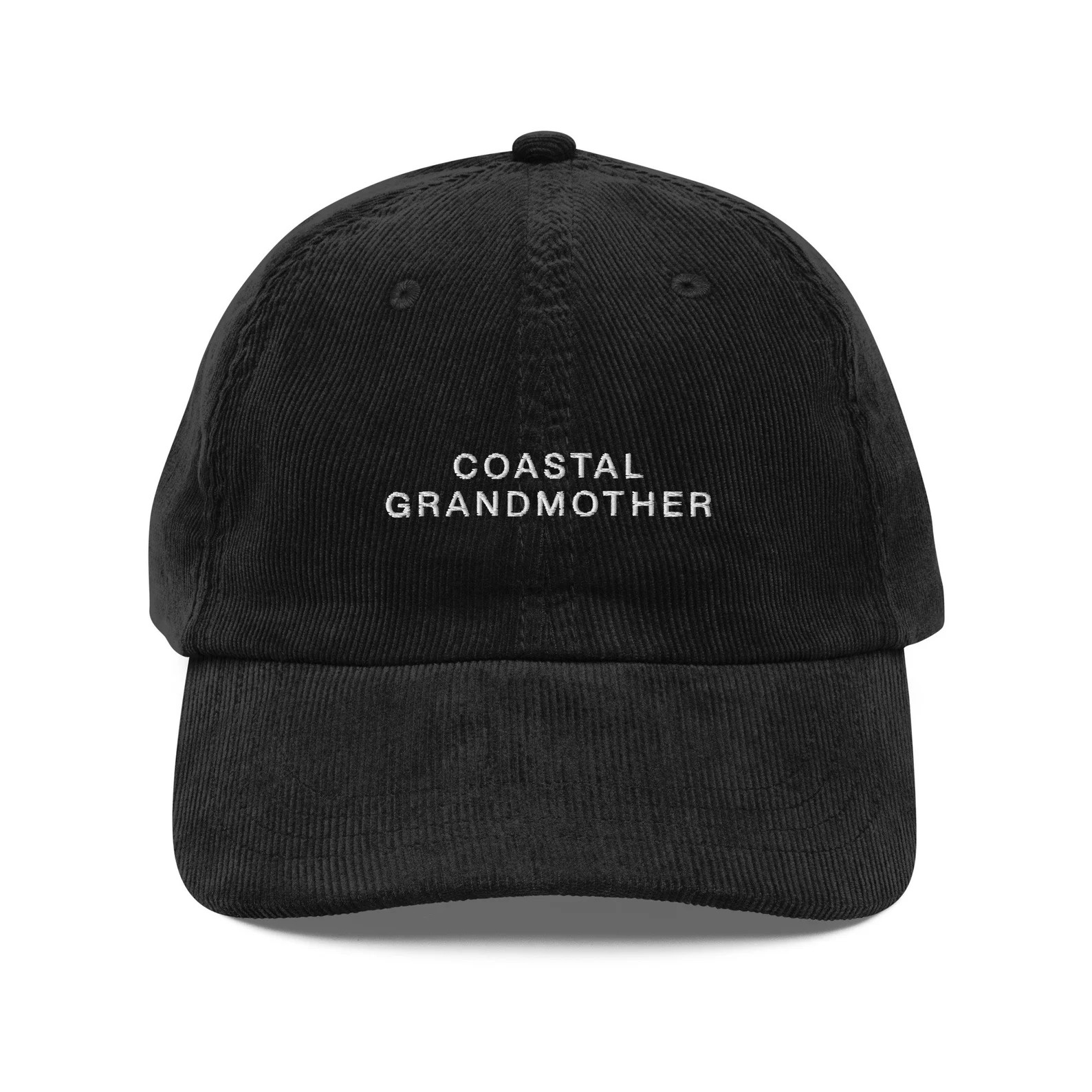 Coastal Grandmother Embroidered Corduroy Hat - Etsy | Etsy (US)