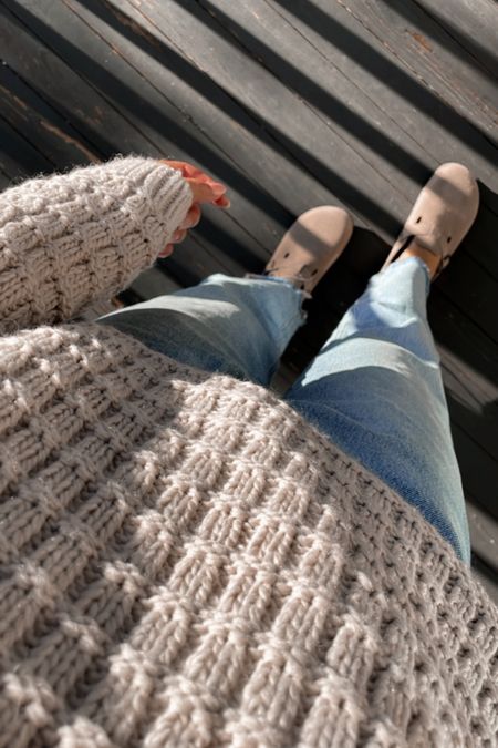 Sweater and clogs 