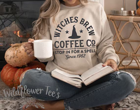 Women's WITCHES BREW COFFEE Co Cute Cozy Comfy Fall - Etsy | Etsy (US)