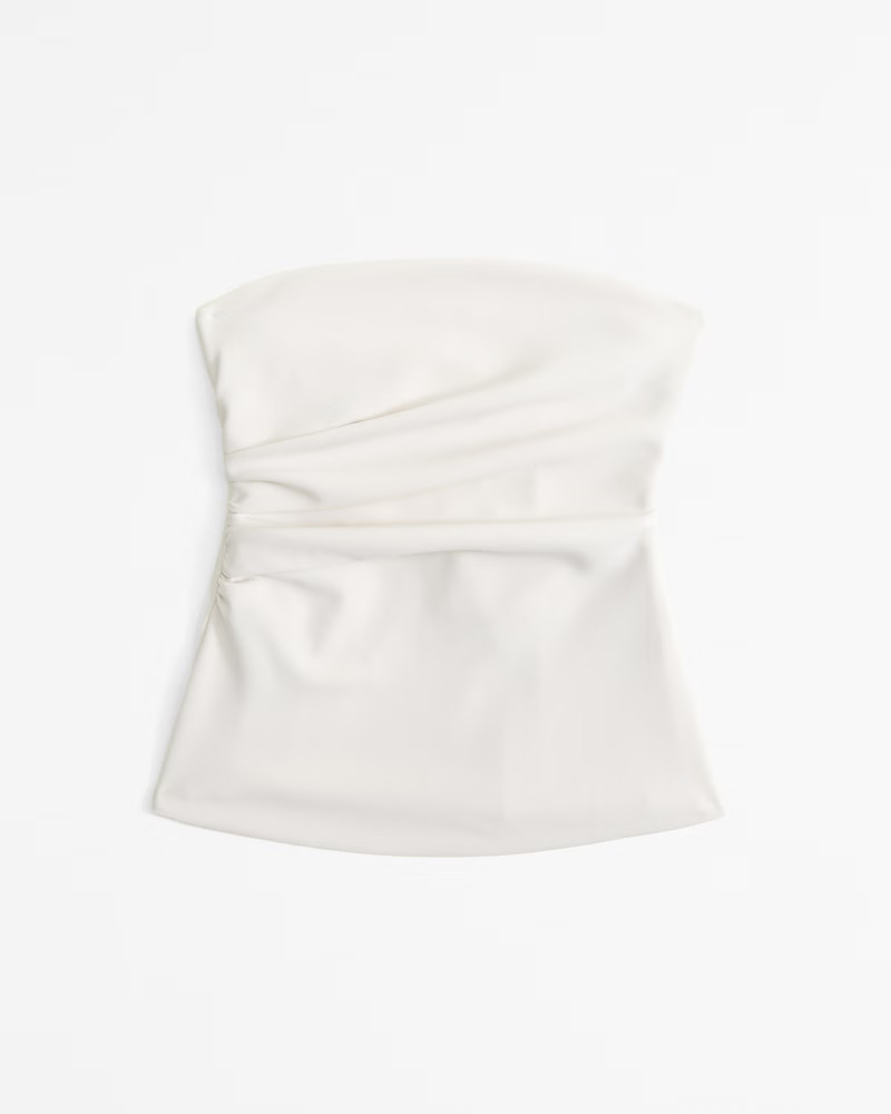 Women's Strapless Ruched Top | Women's Tops | Abercrombie.com | Abercrombie & Fitch (US)