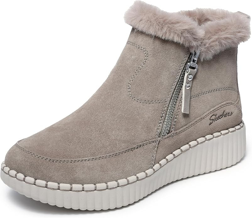 Skechers Women's Relaxed Fit Wilshire Blvd Fresh Zip Boot | Amazon (US)