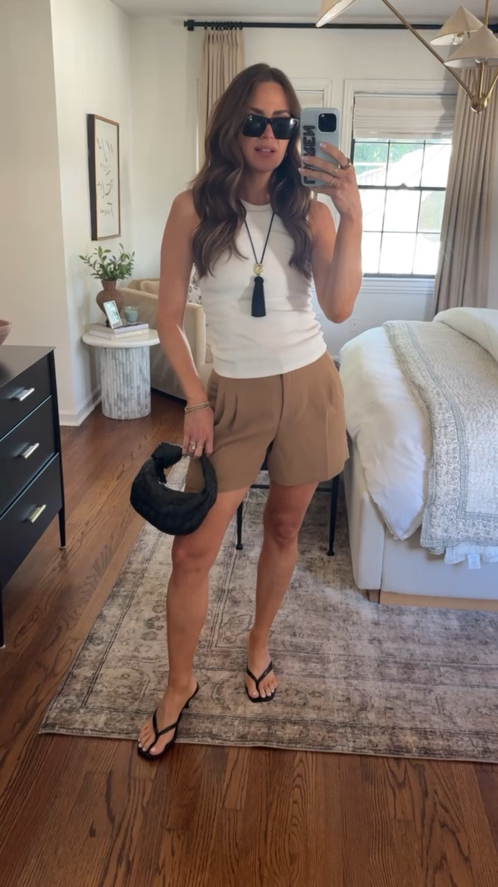 OOTN size S top & 4 in the shorts (size up they run v small). Code: LAURENR20 saves you sitewide on my shoes.

#LTKootd #LTKgrwm