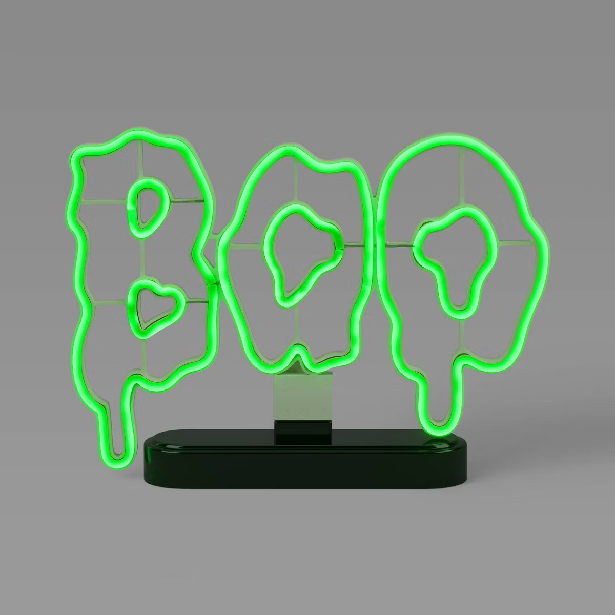 9.25" Lit Neon Slimey Boo Halloween Decorative Prop Neon Green - Hyde and EEK! Boutique™ | Target