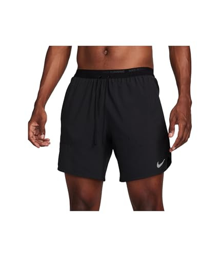 Nike Mens 7" Dri-FIT Stride 2-in-1 Shorts Black/Black/Black/Reflective Silver Size: X-Large Inseam: 7 | Amazon (US)