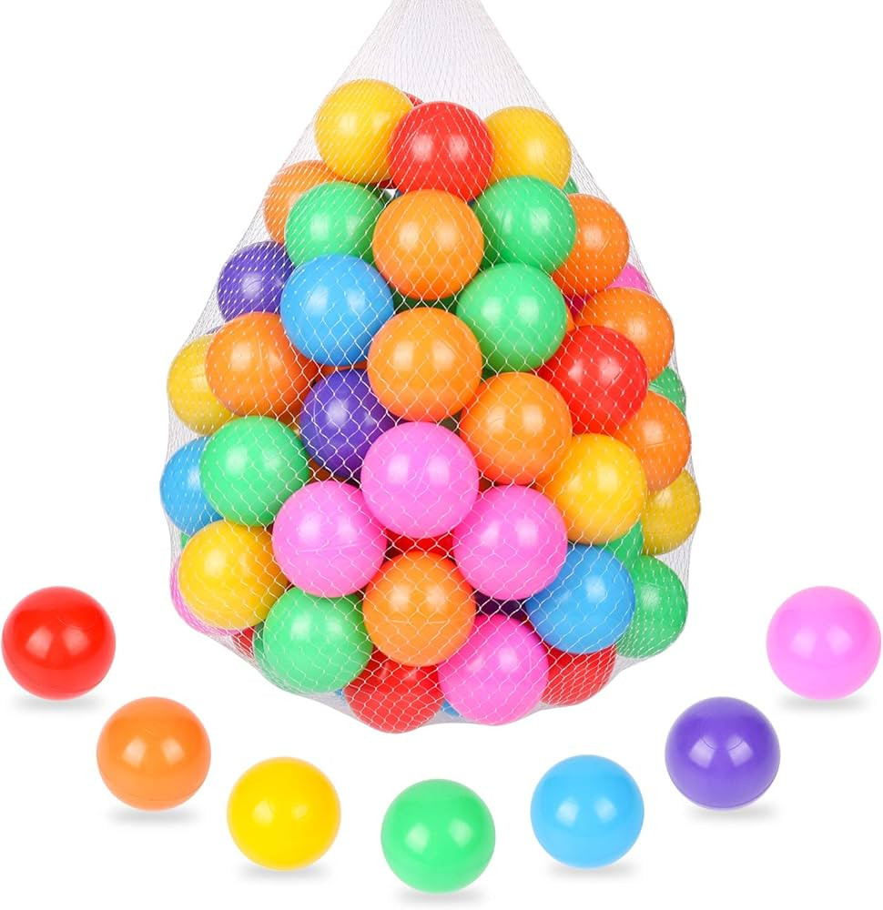 TRENDBOX 50 pcs Ball Pit Balls Plastic Balls for Ball Pit, BPA Free Ocean Ball for Toddlers - 7 C... | Amazon (US)