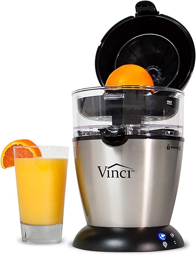 Vinci Hands-Free Electric Citrus Juicer | 1-Button Easy Press Lemon Lime Orange Grapefruit Juice ... | Amazon (US)