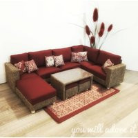 1/6 Scale Handmade Doll Sofa Burgundy Miniature Sectional Couch For 12 Inch Dolls | Etsy (US)