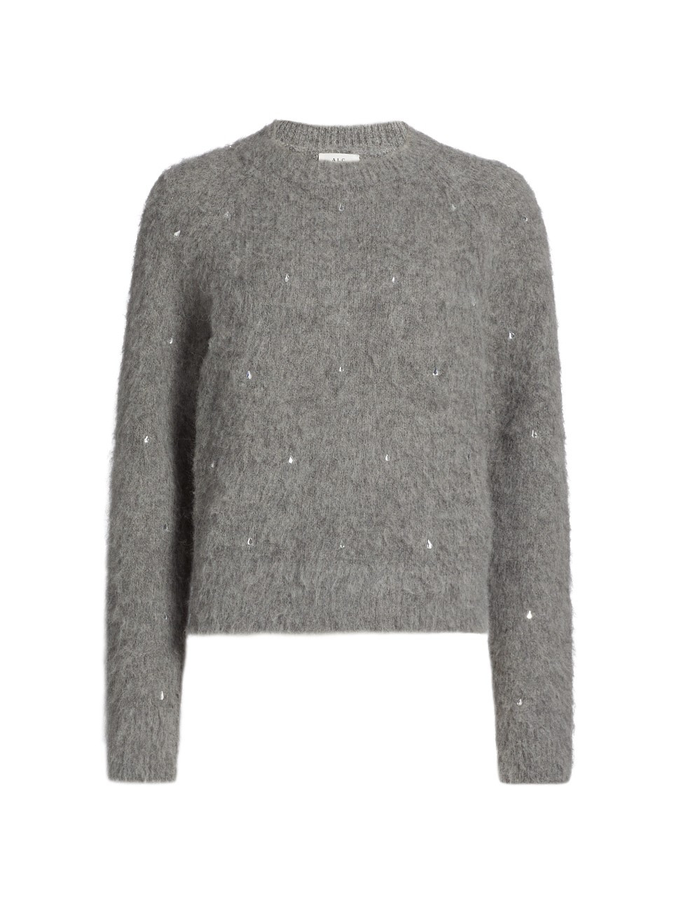 Women's Frankie Alpaca-Blend Sweater - Medium Heather Grey - Size XL | Saks Fifth Avenue