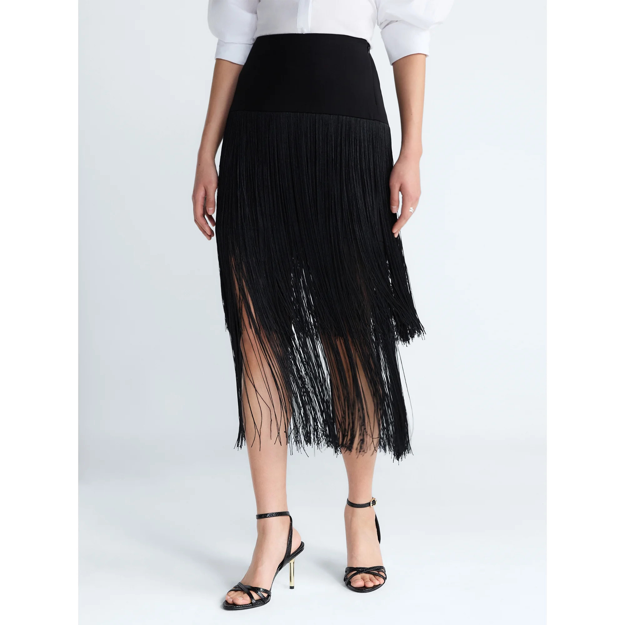 Devil Wears Prada Scoop Collection Women's and Women's Plus Fringe Skirt, Sizes 0-26W | Walmart (US)