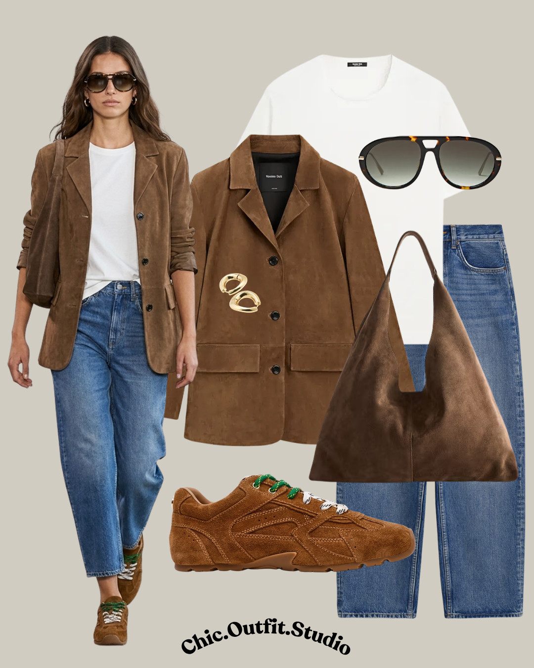 🤎 Chocolate Brown Suede Blazer + Denim

✨A rich chocolate-brown suede blazer layered over a crisp white tee and classic blue denim creates an effortlessly polished fall outfit with plenty of texture. Warm suede, a structured shoulder bag, and tonal brown sneakers keep the look relaxed while still feeling elevated. 

✨Perfect for casual office days, work-from-café days, travel, weekend lunches, coffee dates, or city days. An easy fall layering formula that pairs beautifully with denim and neutral basics all season long.

✨Tags: brown suede blazer outfit women, fall blazer outfit women, suede jacket outfit women, brown blazer and jeans, fall denim outfit women, casual fall outfit women, elevated casual outfit, fall workwear women, work from cafe outfit, brown sneakers outfit women, white tee blazer outfit, European fall style, classic fall wardrobe, transitional weather outfit, everyday elevated outfit, minimalist fall style 

 #LTKootd #LTKSeasonal #LTKOver40

#LTKautumn #LTKshoes #LTKbag