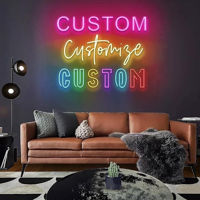 Jadetoad Custom Neon Signs for Wall Decor Bedroom Wedding Party Man Cave Nursery Kid Room Persona... | Amazon (US)