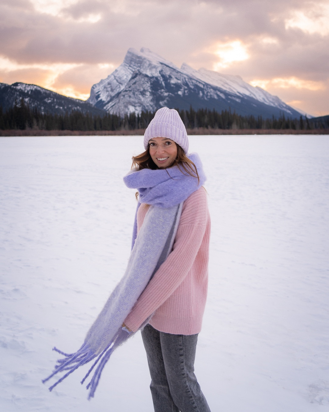 Feeling pretty in pastels that matched this beautiful winter sunrise. ❄️💕

#LTKSeasonal #LTKtravel #LTKGiftGuide