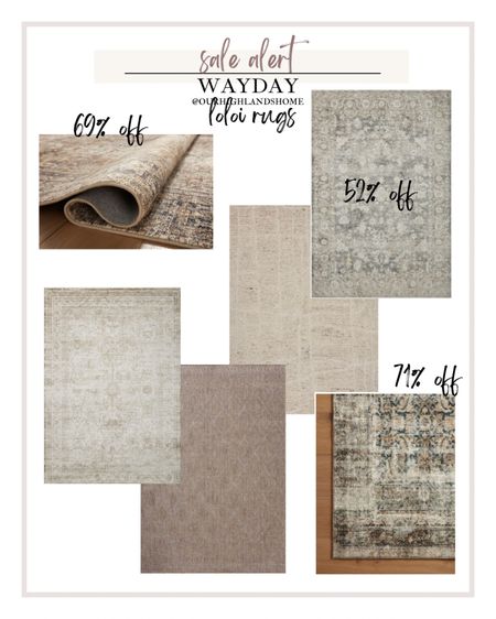 wayday wayfair sale on loloi rugs until monday 

#LTKsalealert #LTKhome