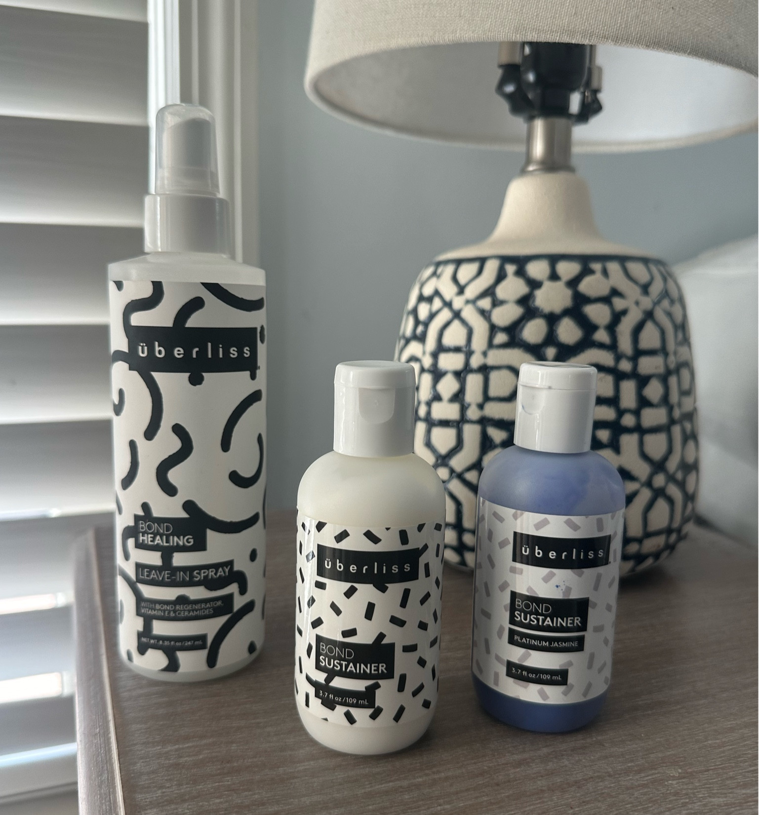 Love the bond sustainer and bond repair spray from Uberliss! Perfect for keeping my hair soft and shiny!