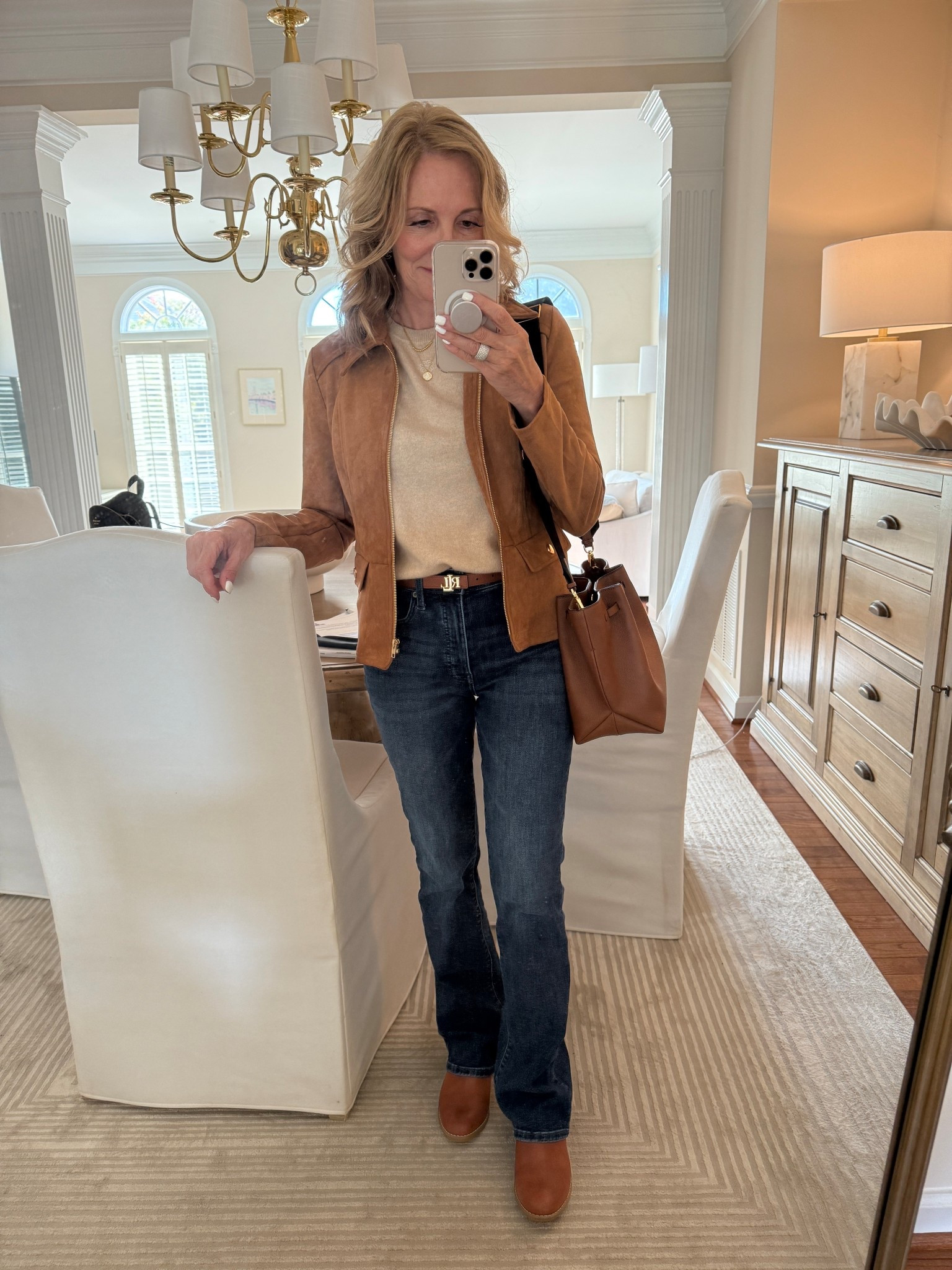 Cooler days and nights are here, cashmere is coming out, layering with light jackets and high waisted jeans

#LTKOver40 #LTKSaleAlert #LTKPetite