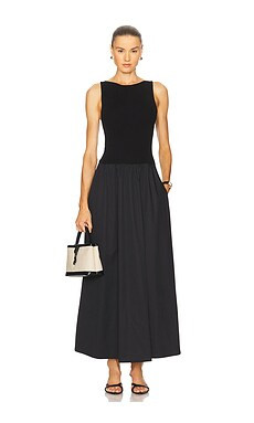 St. Agni Bateau Cut Out Dress in Black from Revolve.com | Revolve Clothing (Global)