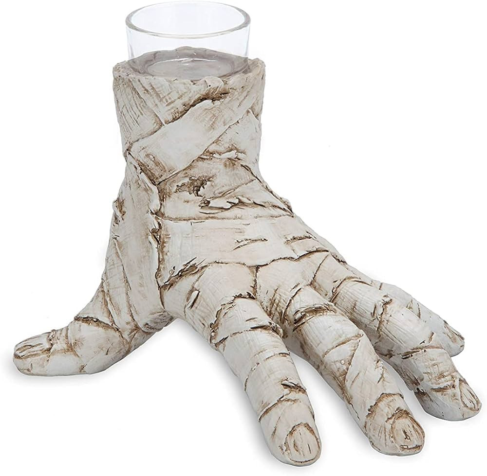 Halloween Decorations 5" Resin Spooky Creepy Crawling Mummy Hand Tealight Votive Candle Holders f... | Amazon (US)