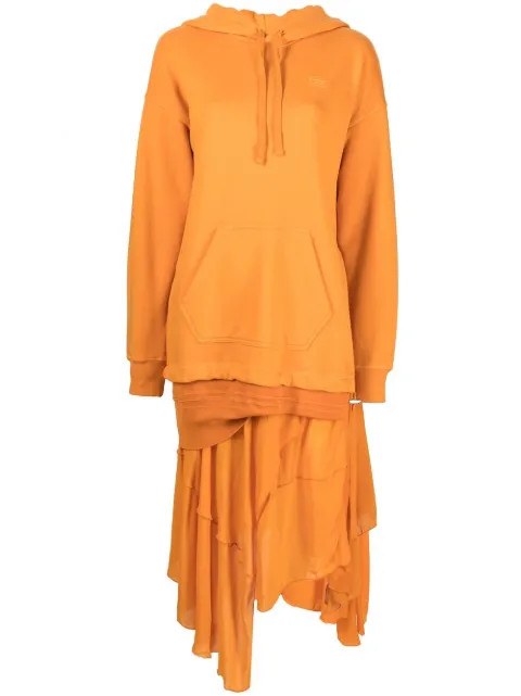 Diesel Drawstring Hooded Dress - Farfetch | Farfetch Global