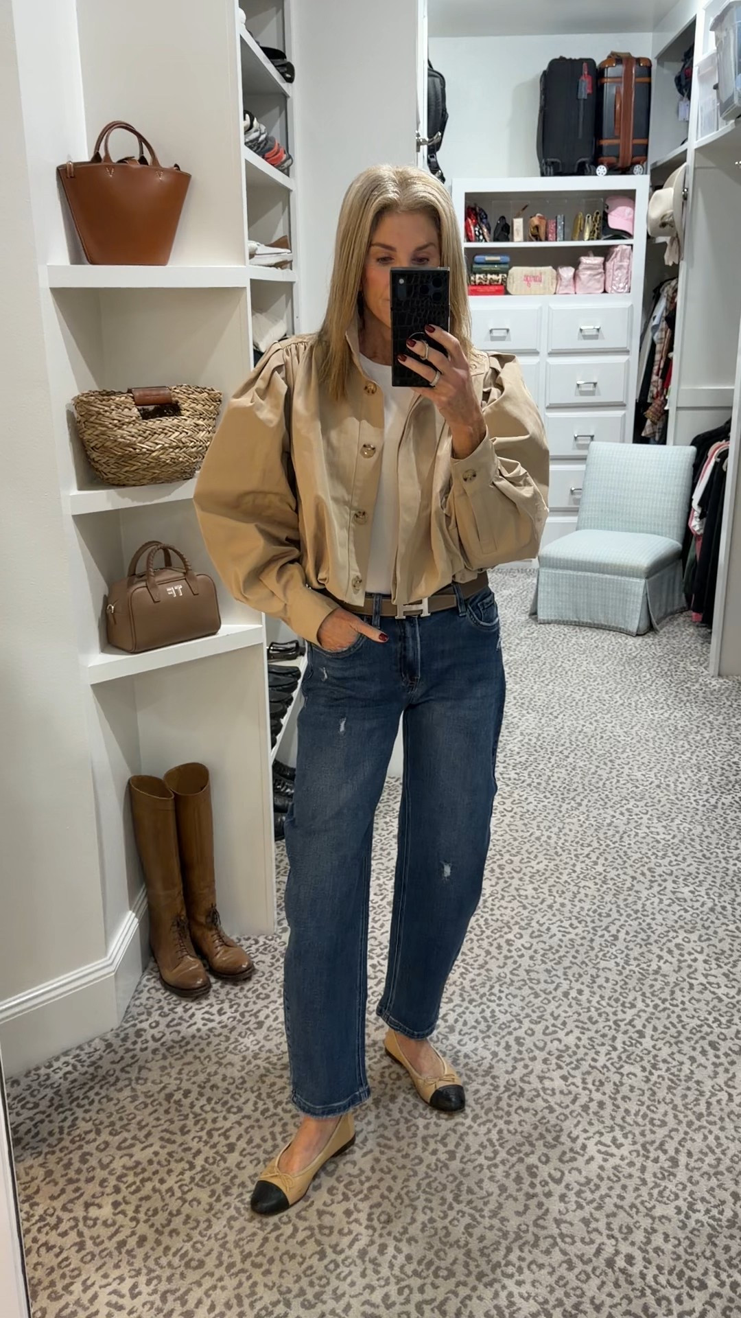 Love this cropped jacket - size S
Slight barrel jean, white tee 

#LTKFindsUnder100 #LTKStyleTip #LTKShoeCrush