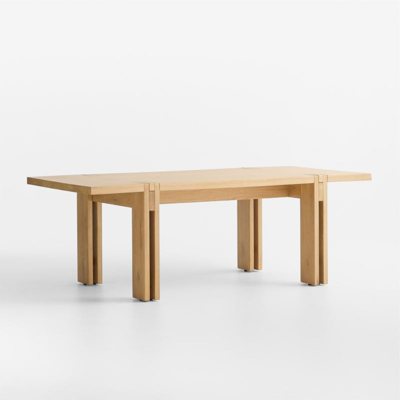 Crossroads 87" Oak Dining Table | Crate & Barrel | Crate & Barrel
