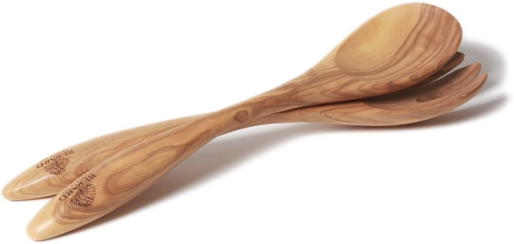 Berard French Olive Wood 12-Inch Handcrafted Suisse Servers Set, Terra Collection | Amazon (US)