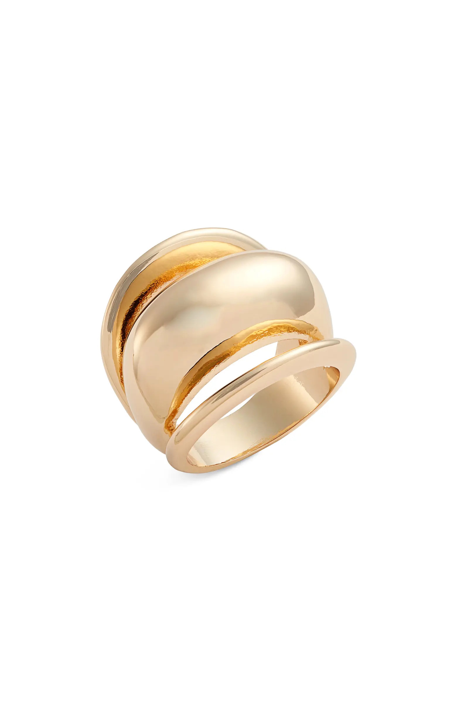 Open Edit Curved Convex Polished Ring | Nordstrom | Nordstrom