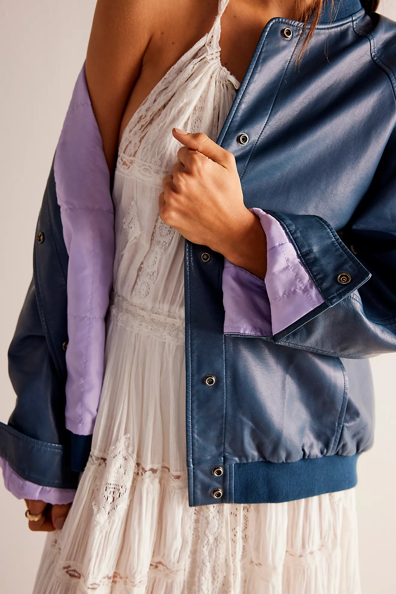 Wild Rose Vegan Leather Bomber | Free People (Global - UK&FR Excluded)