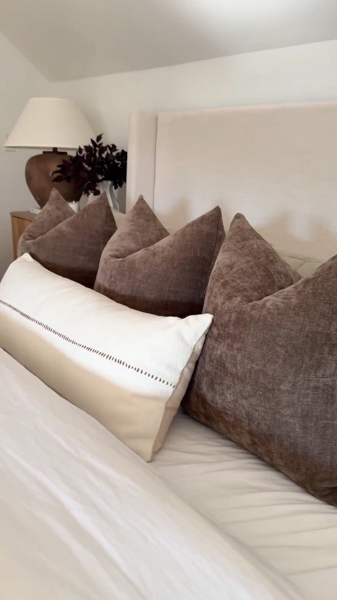 Neutral layers will forever be my love language. 🤎 This bedding look is all about mixing plush textures and earthy tones, from the chunky knit throw to the quilted olive coverlet and those rich velvet pillows. It feels both cozy and elevated, while still so easy to recreate. 

Everything is linked so you can shop this exact layered bedding look and bring the designer feel home. 🤎

cozy bedding ideas, modern organic bedroom, layered bedding look, neutral home decor, Target + Amazon bedding finds

#LTKHome