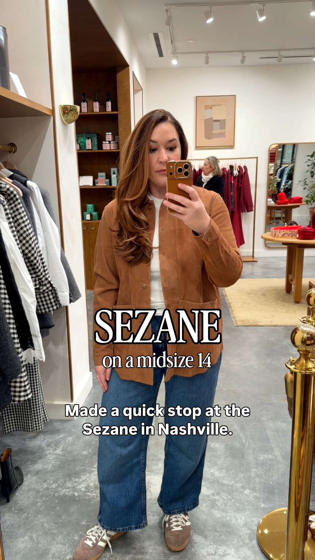 Sezane try on at the pop-up in Nashville.

Jacket- Large
Cardigan- Large
Turtleneck- Large
Crewneck- XL

#LTKMidsize #LTKOver40 #LTKootd