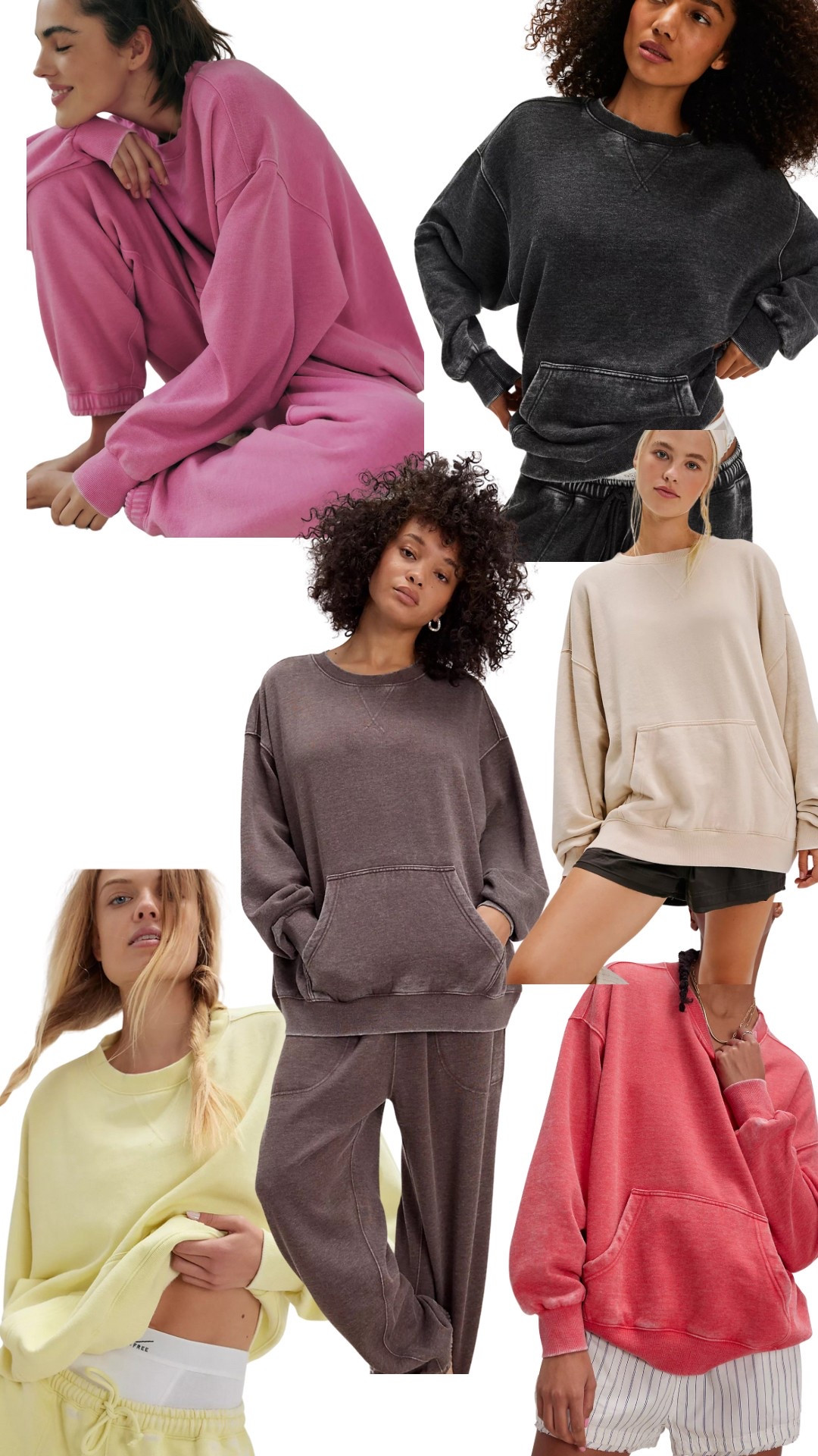 I love this sweatshirt . It feels lived in. I wear a small. 

I wear an XS in the sweats.