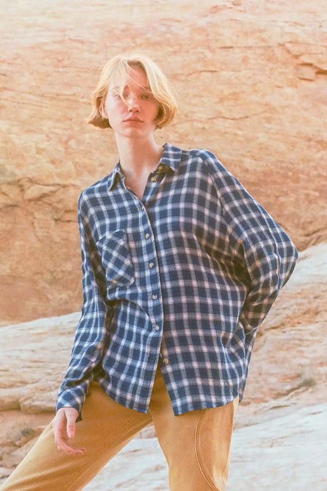 BDG Keanu Flannel Button-Down Shirt | Urban Outfitters (US and RoW)