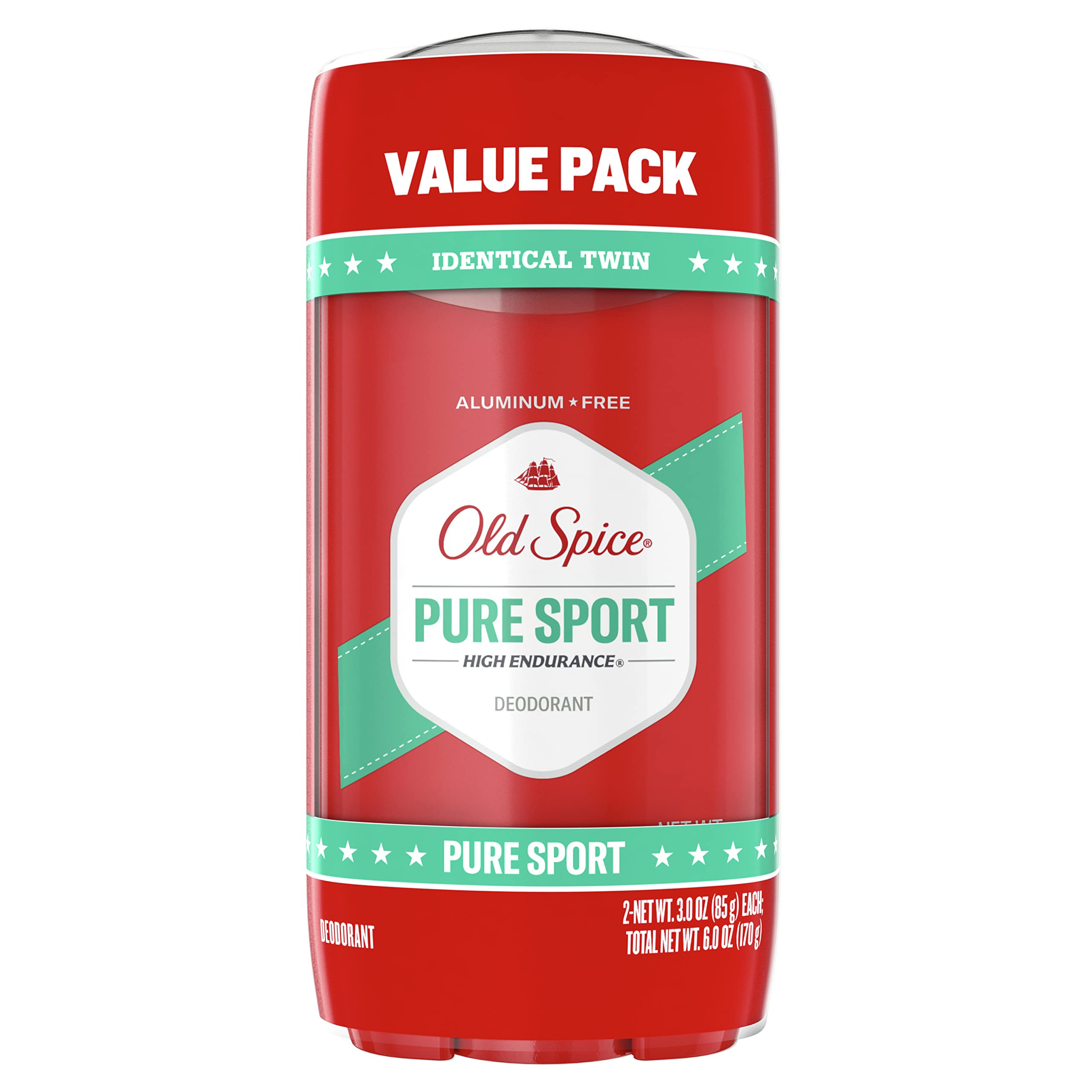 Old Spice Aluminum Free Deodorant For Men, High Endurance, 24/7 Sweat Defense & Odor Protection, ... | Amazon (US)