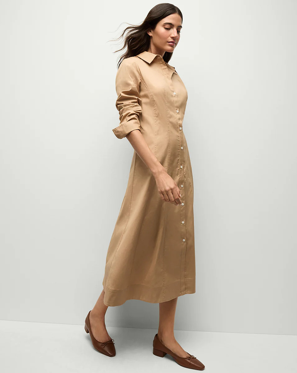 Goldie Dress in Khaki | Veronica Beard | Veronica Beard