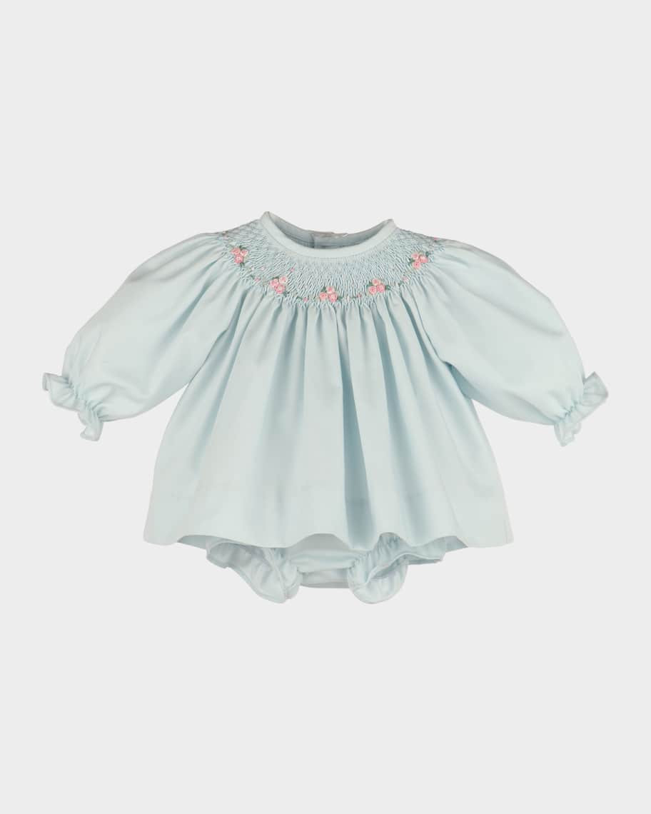 Girl & apos;s Smocked Bishop Dress & Bloomers Set, Size NB-18M | Neiman Marcus