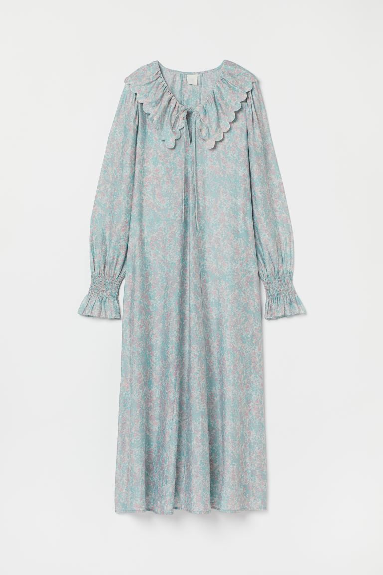 Long Flounce-collared Dress | H&M (US)