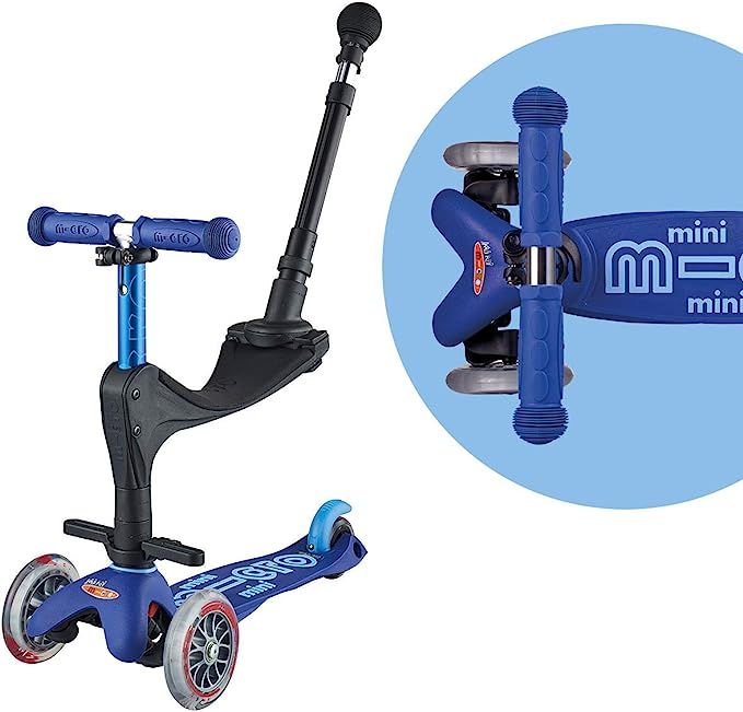 Micro Kickboard - Mini 3in1 Deluxe Plus 3-Stage Ride-on Micro Scooter with Pushbar for Parents, T... | Amazon (US)