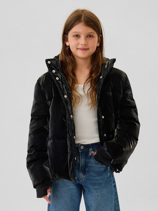 Kids Recycled Metallic Puffer Jacket | Gap (US)