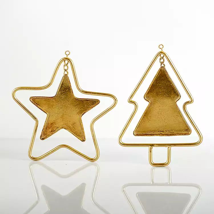 Star and Tree Assorted Christmas Ornaments | Kirkland's Home