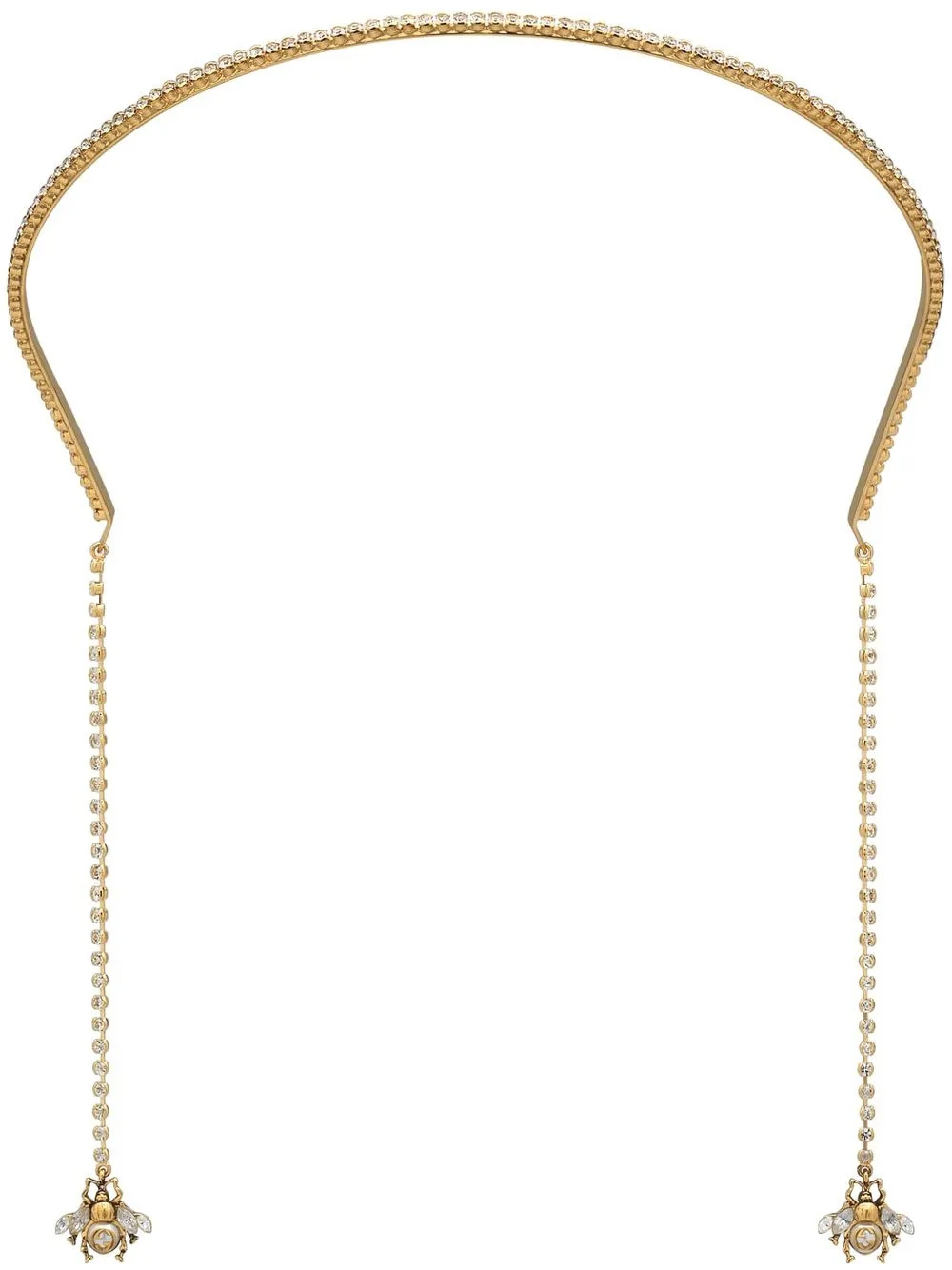 Interlocking G bee crystal hairband | Farfetch Global