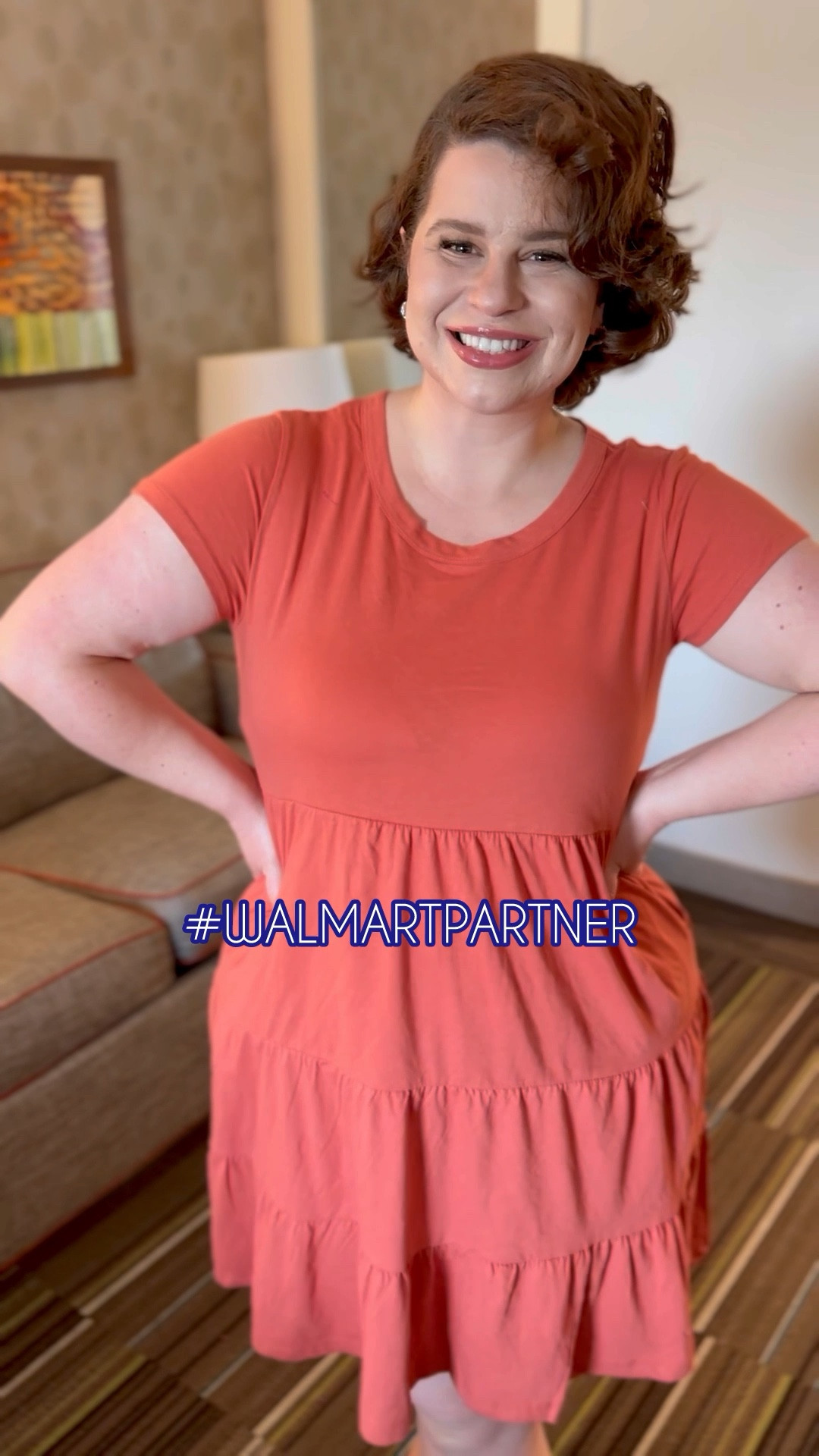 Wearing  a medium in the Terra cotta and a small in the black. #walmartpartner #walmartfashion @walmart @walmartfashion

#LTKVideo #LTKStyleTip #LTKMidsize