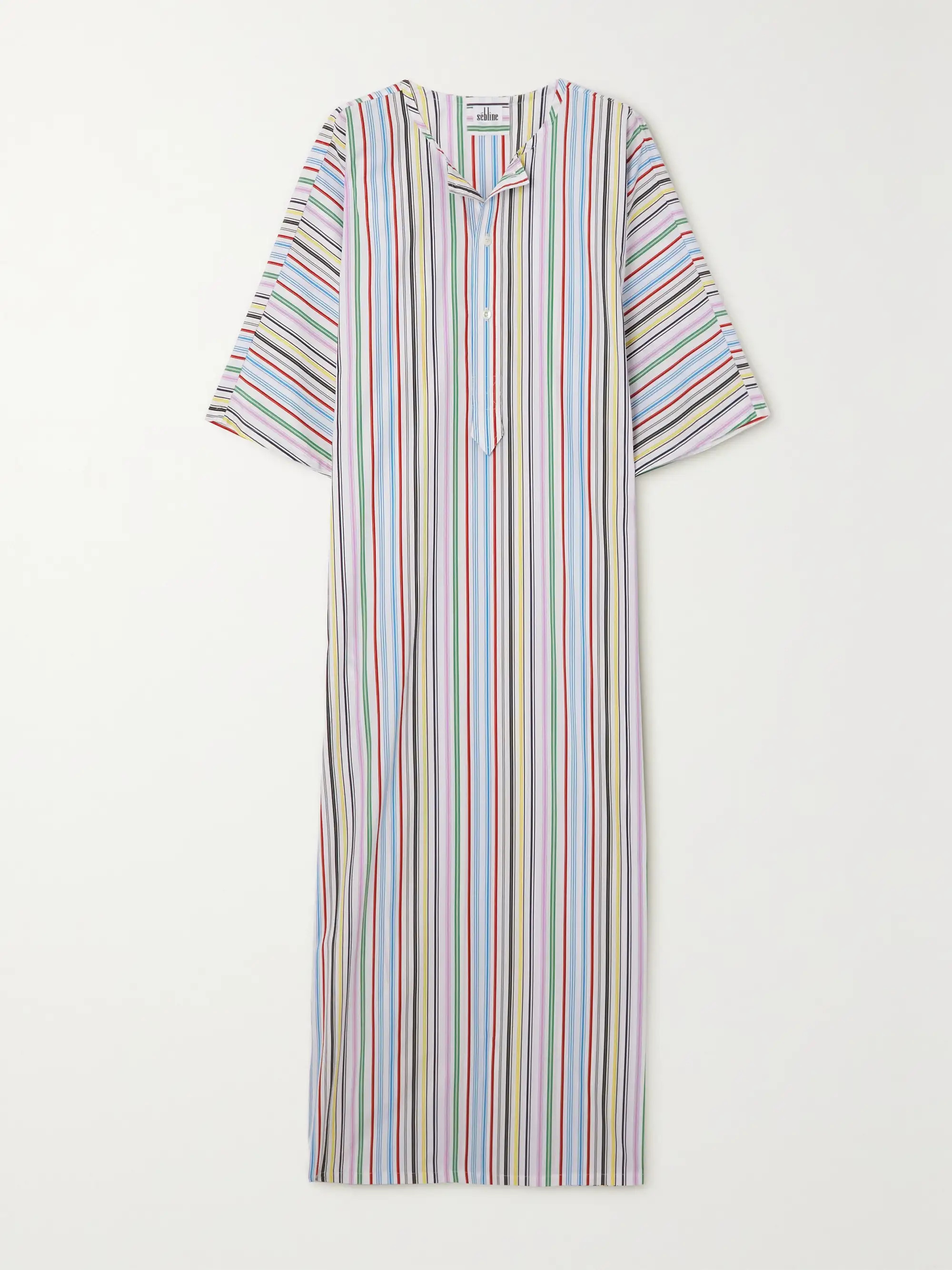 Striped cotton-poplin kaftan | NET-A-PORTER (US)