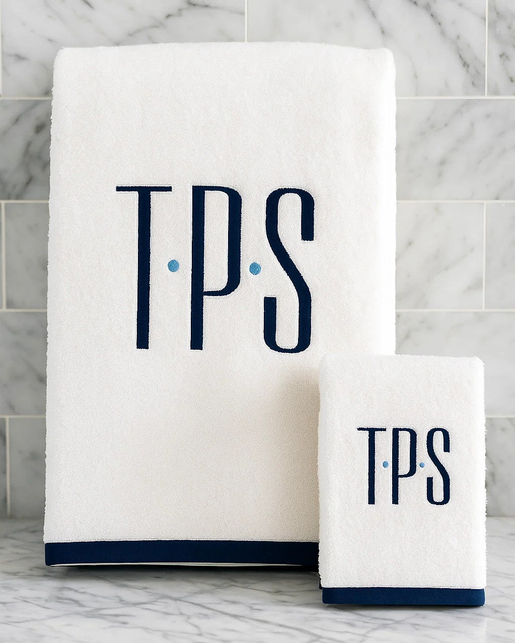 CLASSIC TRIM TOWEL | The Monogram Corner