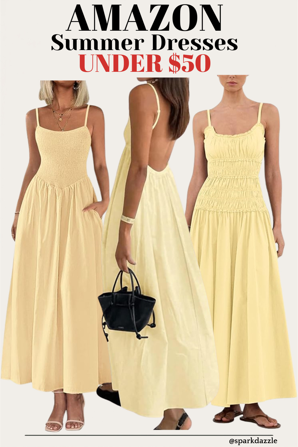 Amazon Summer Dresses Under $50 ☀️ Affordable Maxi Dresses You'll Love

Pinterest Description:
Looking for cute summer dresses that won’t break the bank? These Amazon finds are all under $50 and perfect for vacations, brunch dates, beach days, summer parties, and everyday wear. From flowy maxi dresses to flattering smocked styles, these affordable summer outfits are comfortable, stylish, and easy to dress up or down.

#europeanvacation
#AmazonFashion #SummerDresses #AmazonFinds #AffordableFashion #MaxiDress #SummerStyle #VacationOutfits #AmazonDeals #Over40Fashion #DressInspiration #FashionFinds #SummerOutfits #AmazonFavorites #BeachVacationStyle #WomensFashion