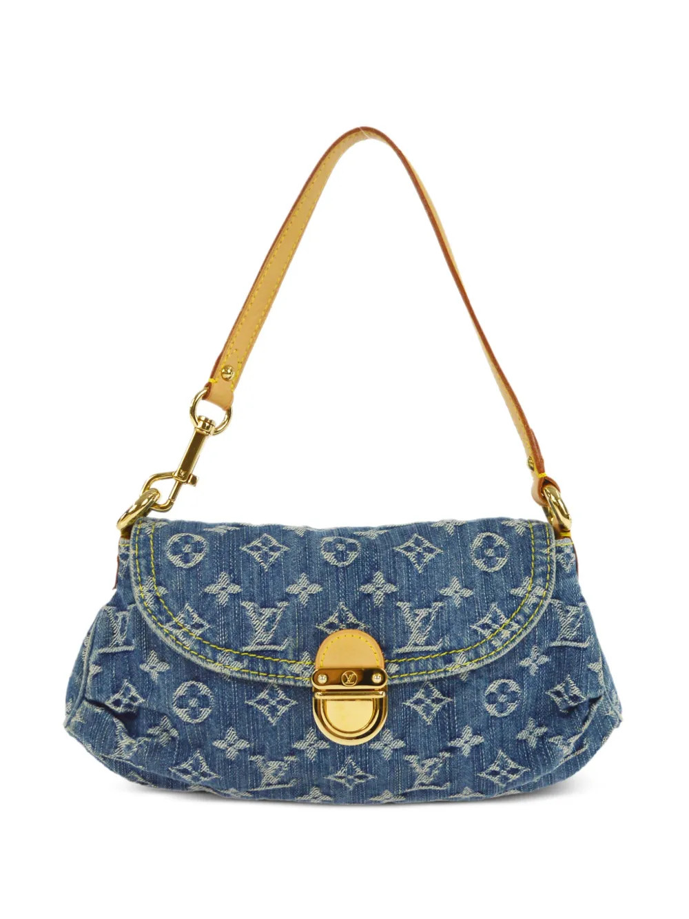 Louis Vuitton 2005 pre-owned Monogram Mini Pleaty Denim Shoulder Bag - Farfetch | Farfetch Global