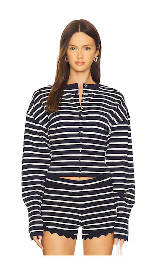 Head in The Clouds Cardigan in Navy Stripe | Revolve Clothing (Global)