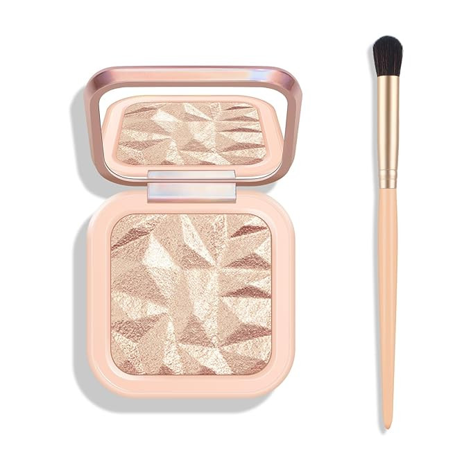 KYDA Face Highlighter Palette, High Glossy Face Illuminator Palette, Natural Glow Finish, Pearl S... | Amazon (US)