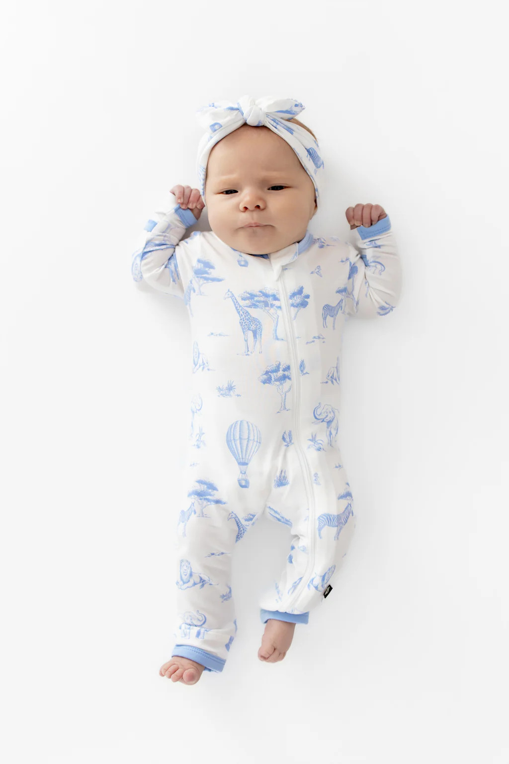 Zippered Romper in Toile Safari | Kyte Baby