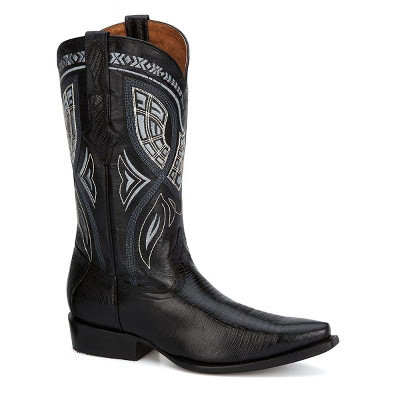 Forastero Cowboy Leather Boots FOR64412, Black 8 | Target
