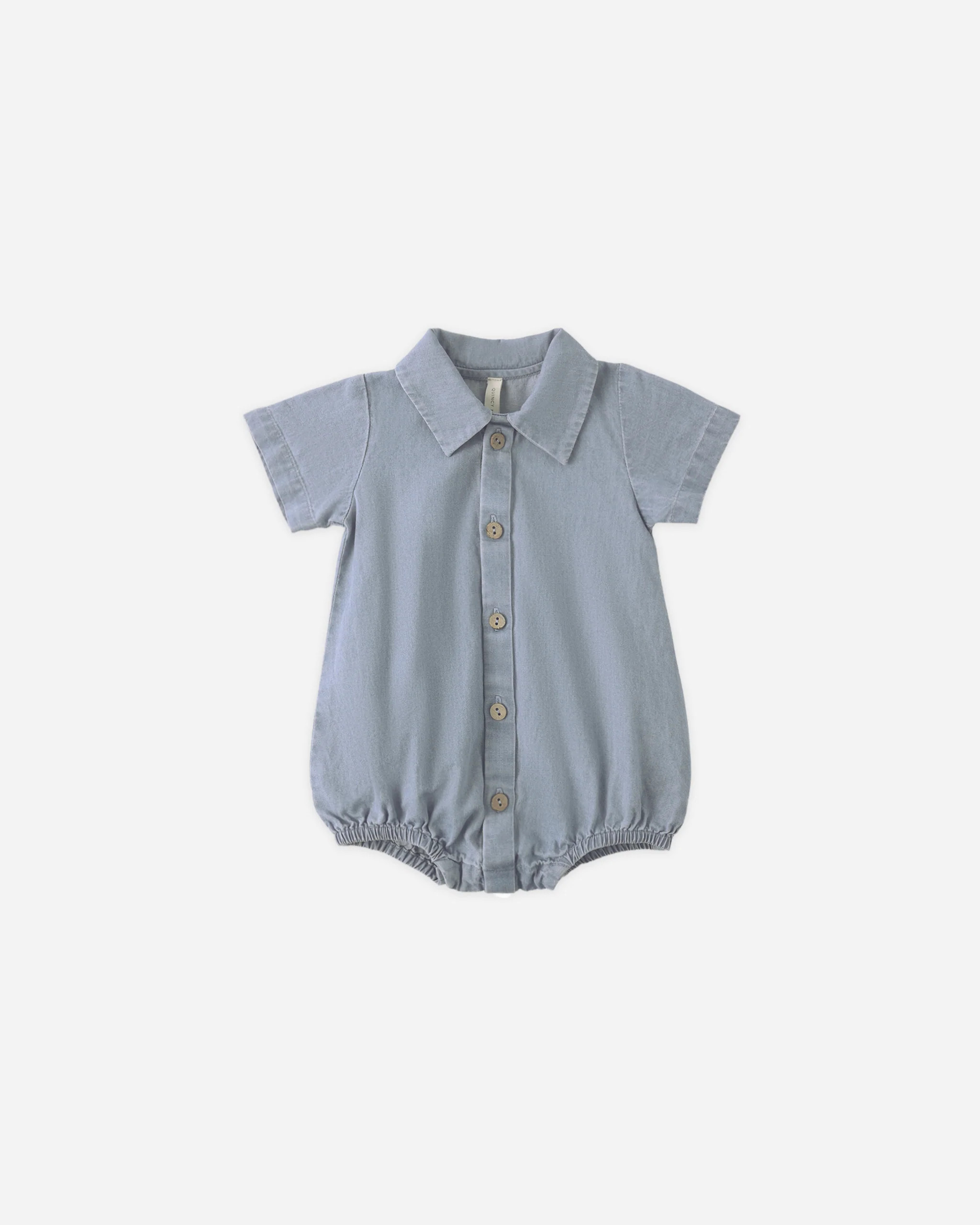 Matteo Romper Lightweight Denim | Rylee + Cru